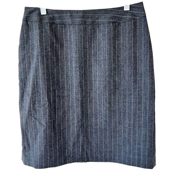 Petite Sophisticate Dresses & Skirts - Petite Sophisticate Pin Striped Pencil Skirt Pleats Size 6 Academia Preppy Work